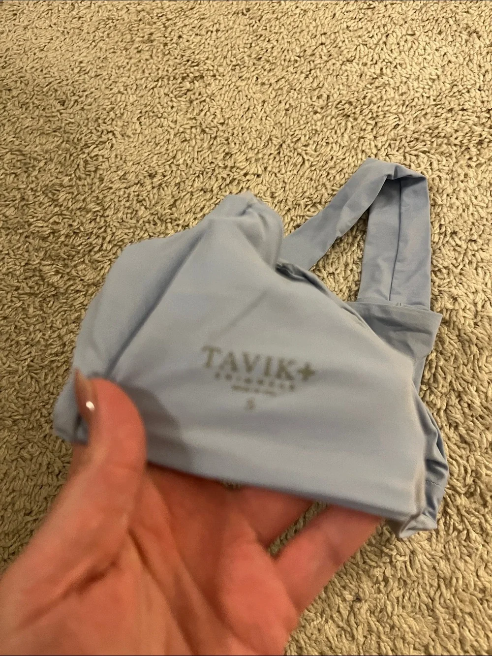 Tavik Powder Blue Square Crop Tank